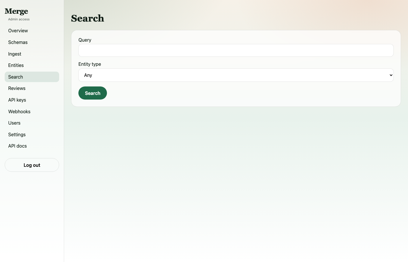 Search interface