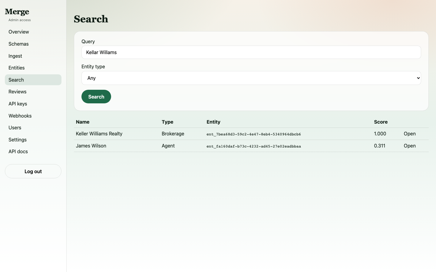 Search results for "Kellar Willams" typo still finding Keller Williams